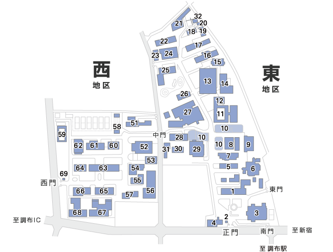 キャンパス内配置図